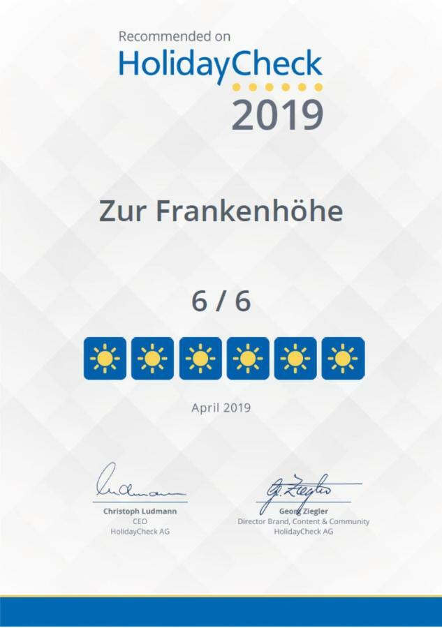 Zur Frankenhoehe Marktbergel エクステリア 写真